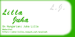 lilla juha business card